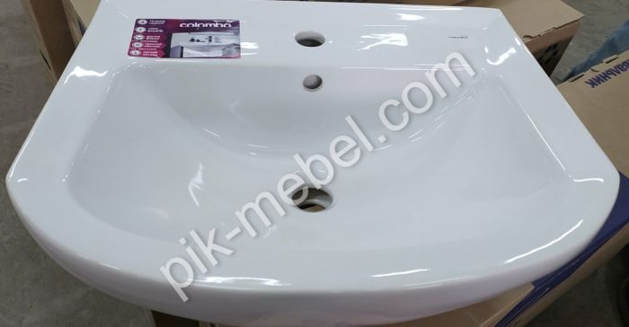 Тумба для ванної кімнати Базис 60 (МДФ) з умивальником ПРОКСІ 60 (KOLO)
