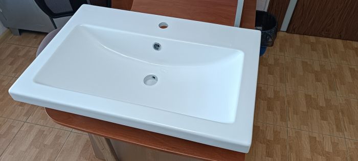 Тумба для ванної кімнати Мінімал 70 (wood) з умивальником Cers 70 (Adamant)