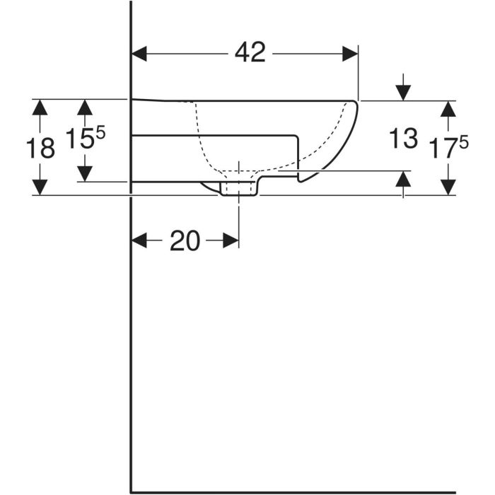 Меблевий рукомийник Runa 50 (Koło)