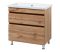 Тумба для ванної кімнати Мінімал 70 (wood) з умивальником Cers 70 (Adamant)