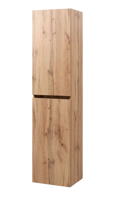 Комплект меблів навісний для ванної кімнати мінімал WOOD 60 з умивальником Комо 60 з дзеркальною шафою WOOD 60 і пеналом мінімал WOOD 40 навісним