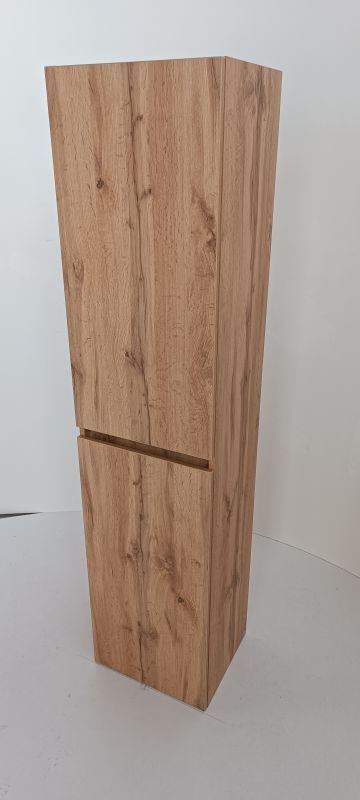 Комплект меблів навісний для ванної кімнати мінімал WOOD 60 з умивальником Комо 60 з дзеркальною шафою WOOD 60 і пеналом мінімал WOOD 40 навісним