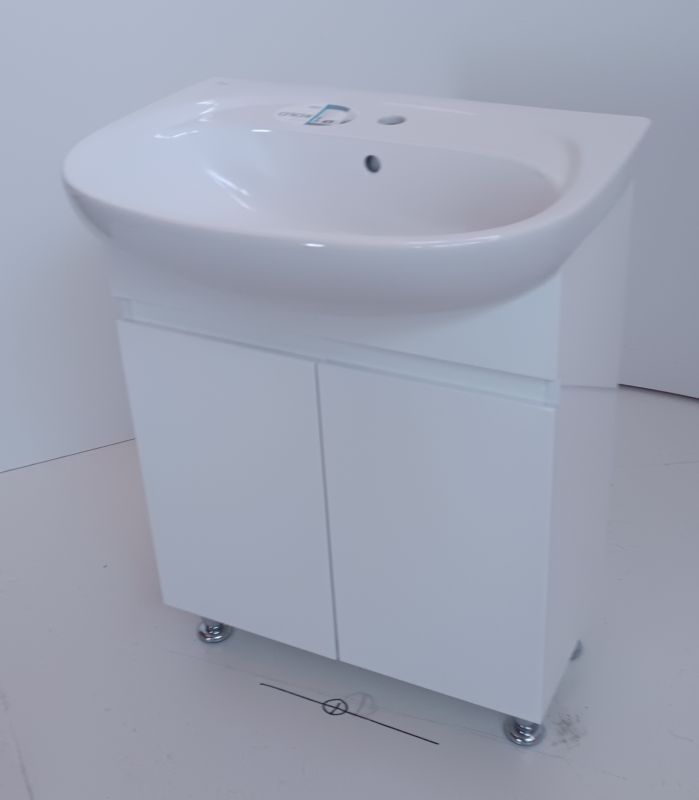 Тумба для ванної кімнати Едж 65 з умивальником Nova 65 (KOLO)