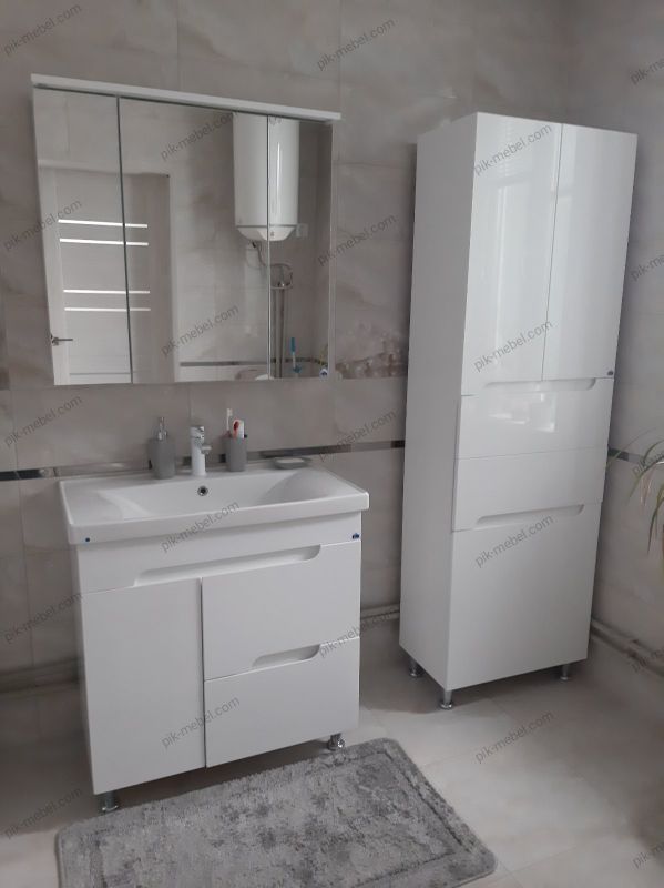 Тумба для ванної кімнати Сіметрі 80 з умивальником SAVA 80 (LAPINO)