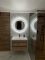 Тумба підвісна для ванної кімнати Мінімал 80 (wood) з умивальником Cers 80 
